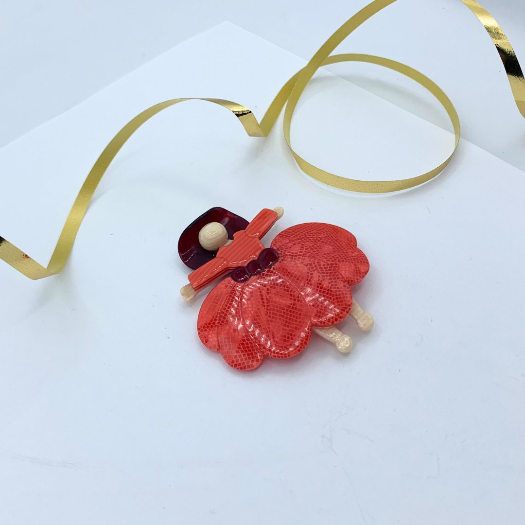 Broche Vintage Léa Stein Période Belle Époque - Bijou De Créateur - Occasion