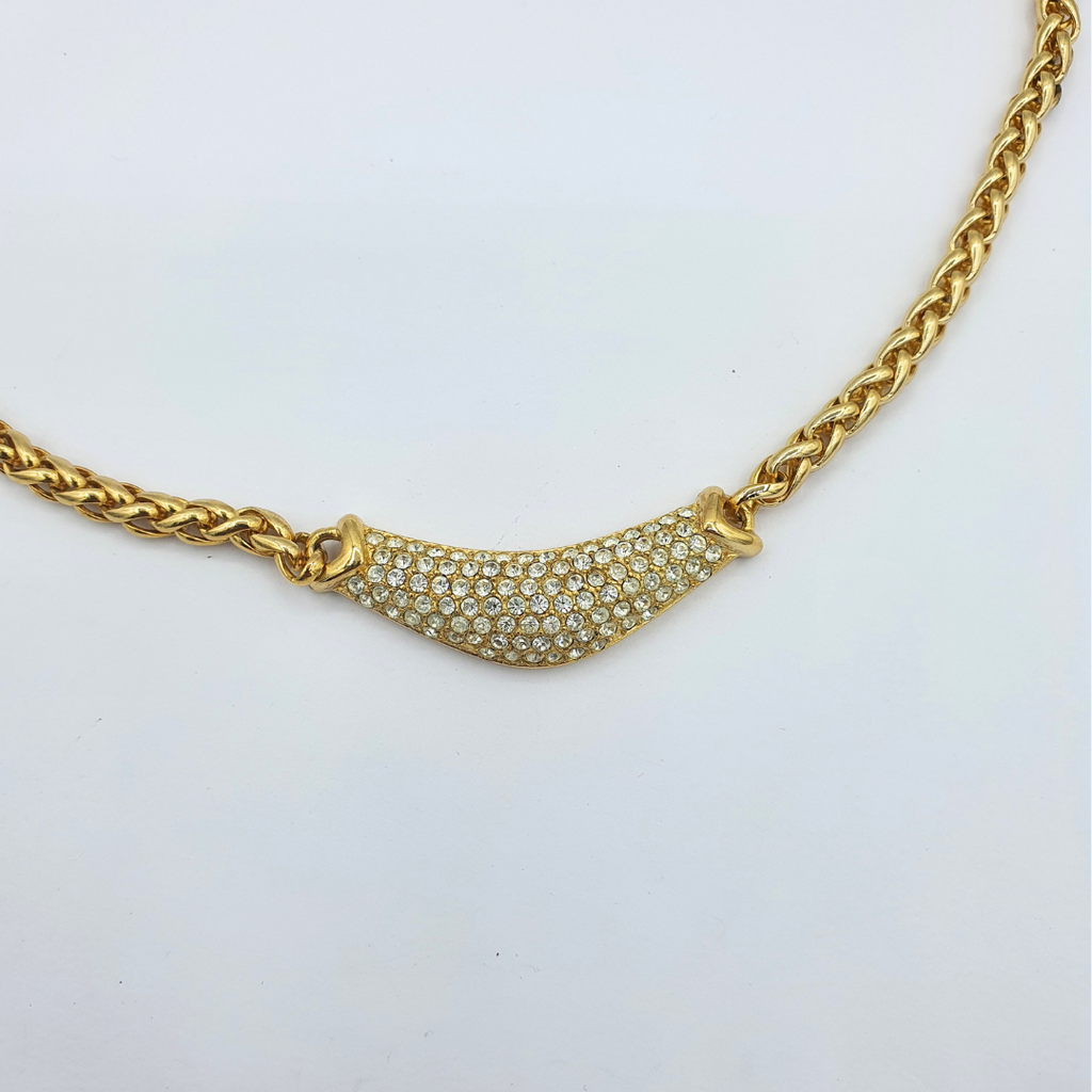 Vintage Christian Dior Wavy Necklace – view 3