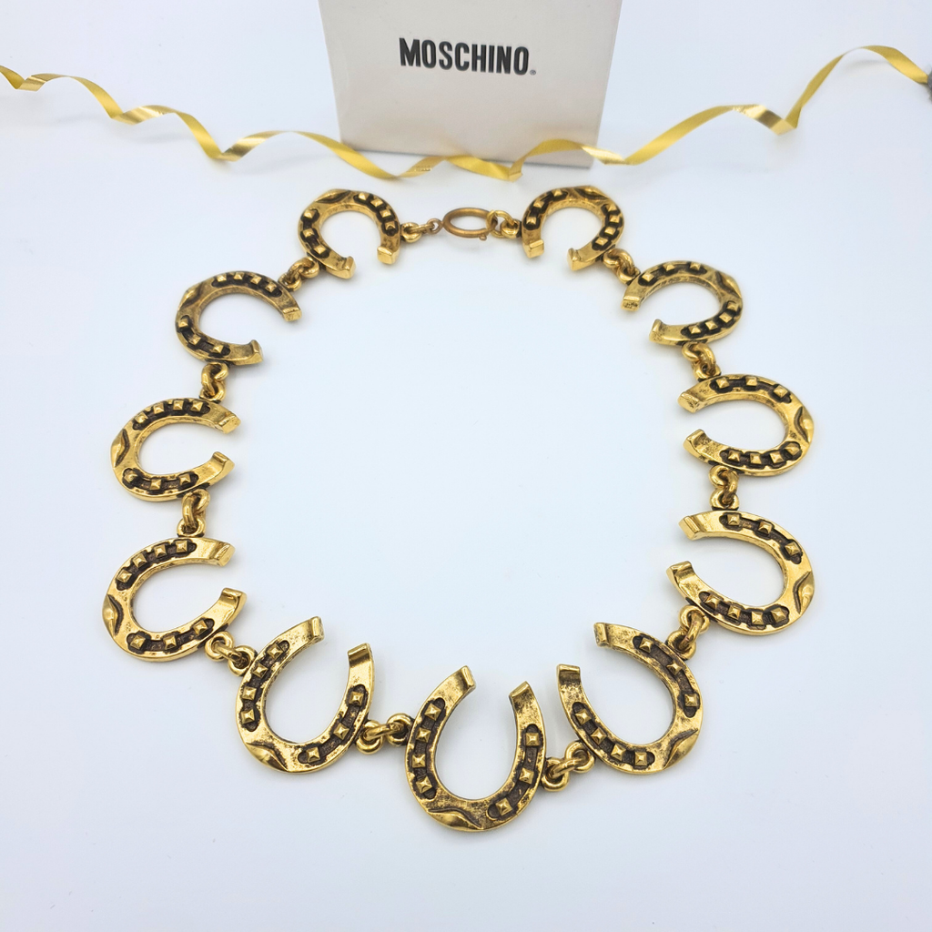 Moschino – Vintage Horseshoe Statement Necklace – view 2