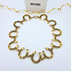 Moschino – Vintage Horseshoe Statement Necklace – view 2