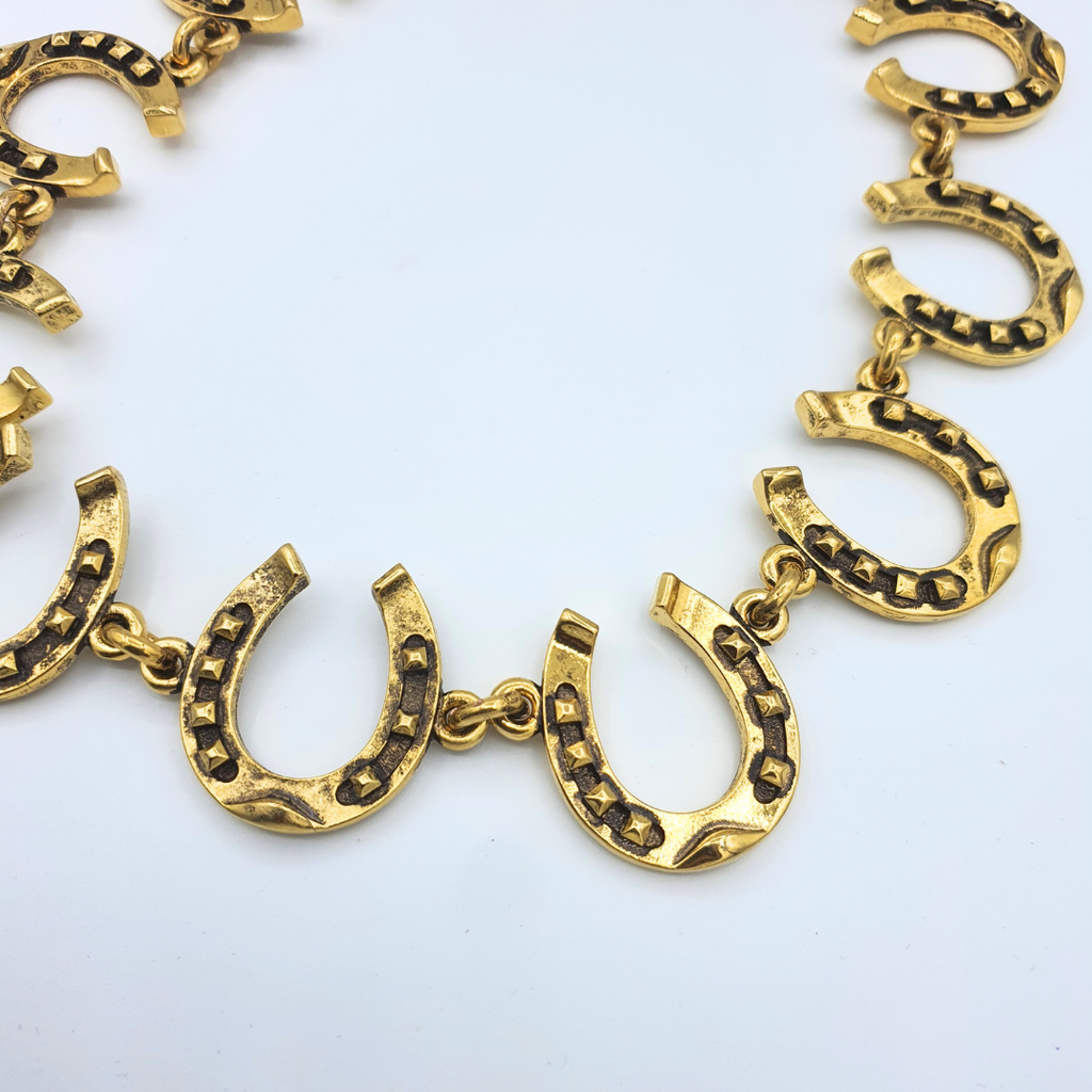 Moschino – Vintage Horseshoe Statement Necklace – view 3