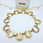 Moschino – Vintage Horseshoe Statement Necklace – view 4