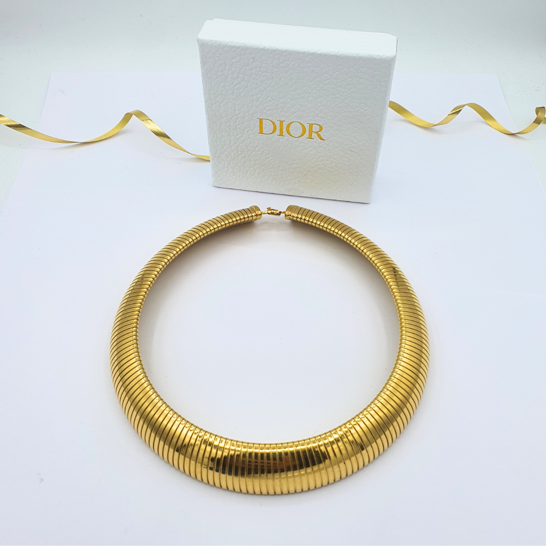 Vintage Christian Dior Tubogas Necklace – view 3