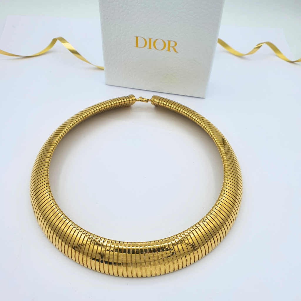 Vintage Christian Dior Tubogas Necklace – view 2