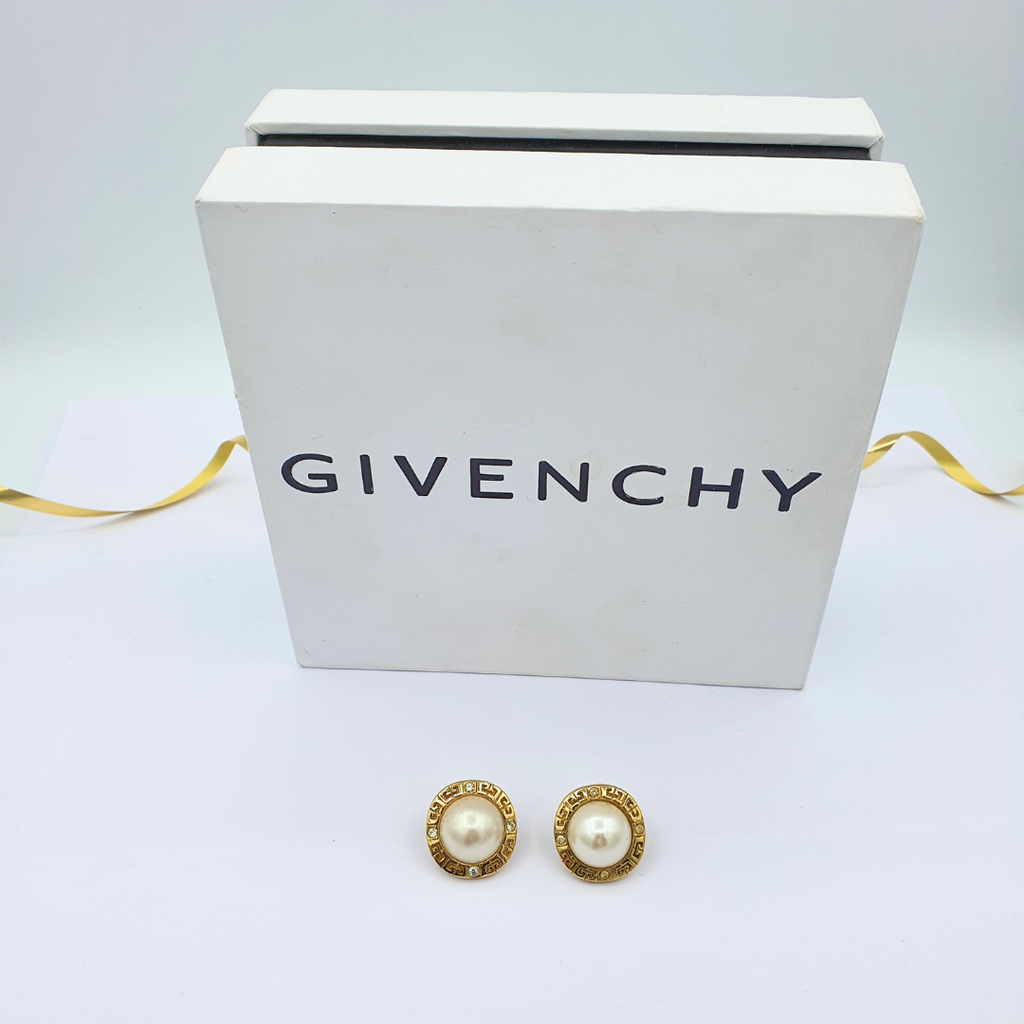 Vintage Givenchy Pearl Earrings