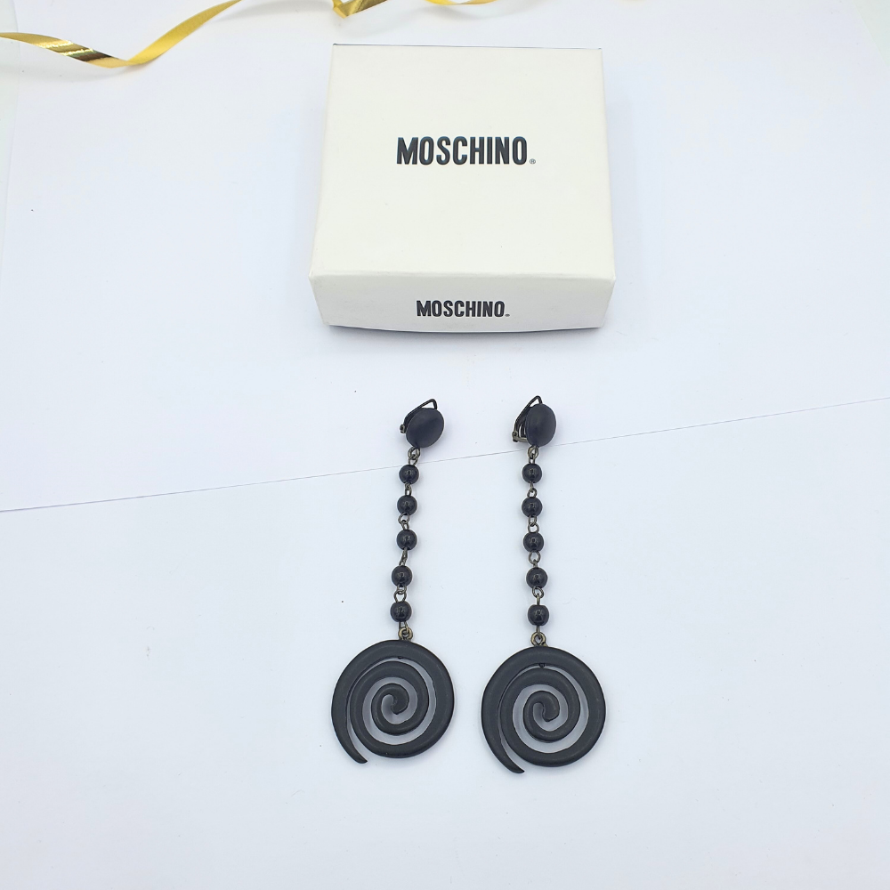 Moschino Vintage Spiral Earrings