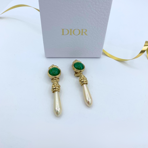 Vintage Christian Dior Dangle Clip Earrings