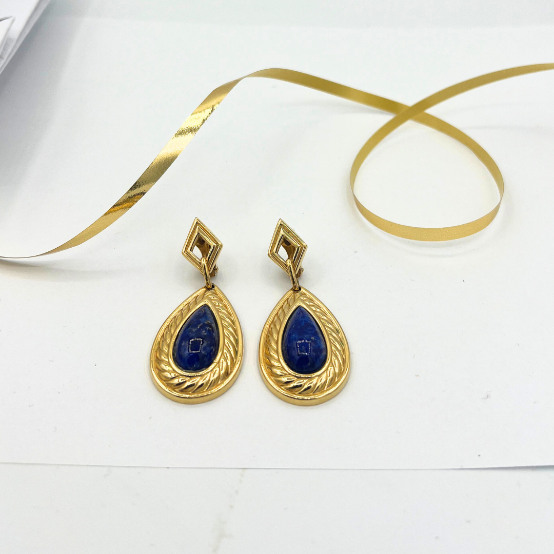 Vintage Lanvin Drop Clip Earrings – view 2