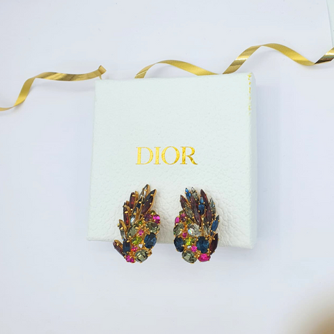 Christian Dior Oorclips "Feuillage Mystique" – 1971