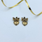 Zoe Coste Vintage Hart en Strik oorbellen