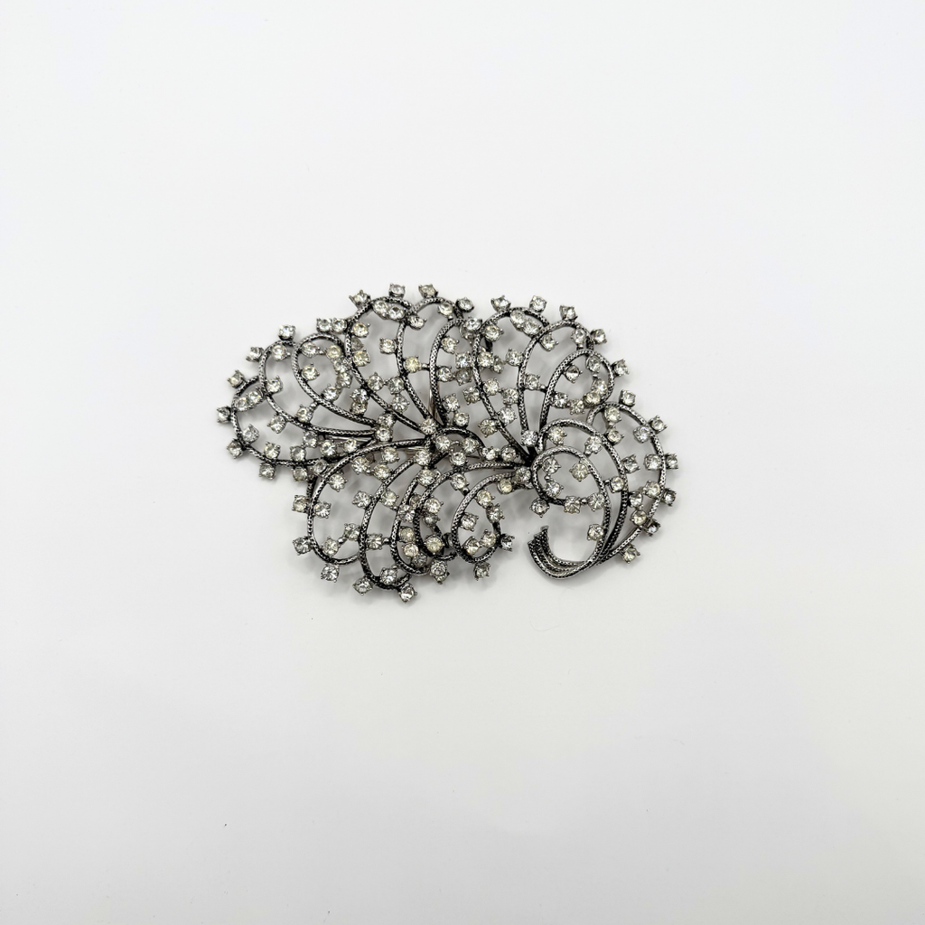 Vintage Elsa Schiaparelli – Crystal Cascade Brooch – view 3