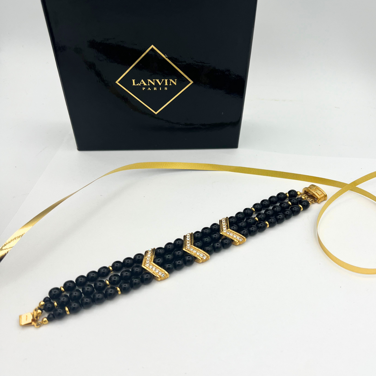 Vintage Lanvin Art Deco Mix 1980s Bracelet