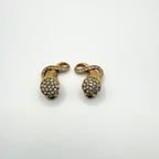 Vintage Elsa Schiaparelli Crystal Cornucopia Earrings – view 3