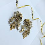 Vintage Zoe Coste Oriental Revival Statement Earrings