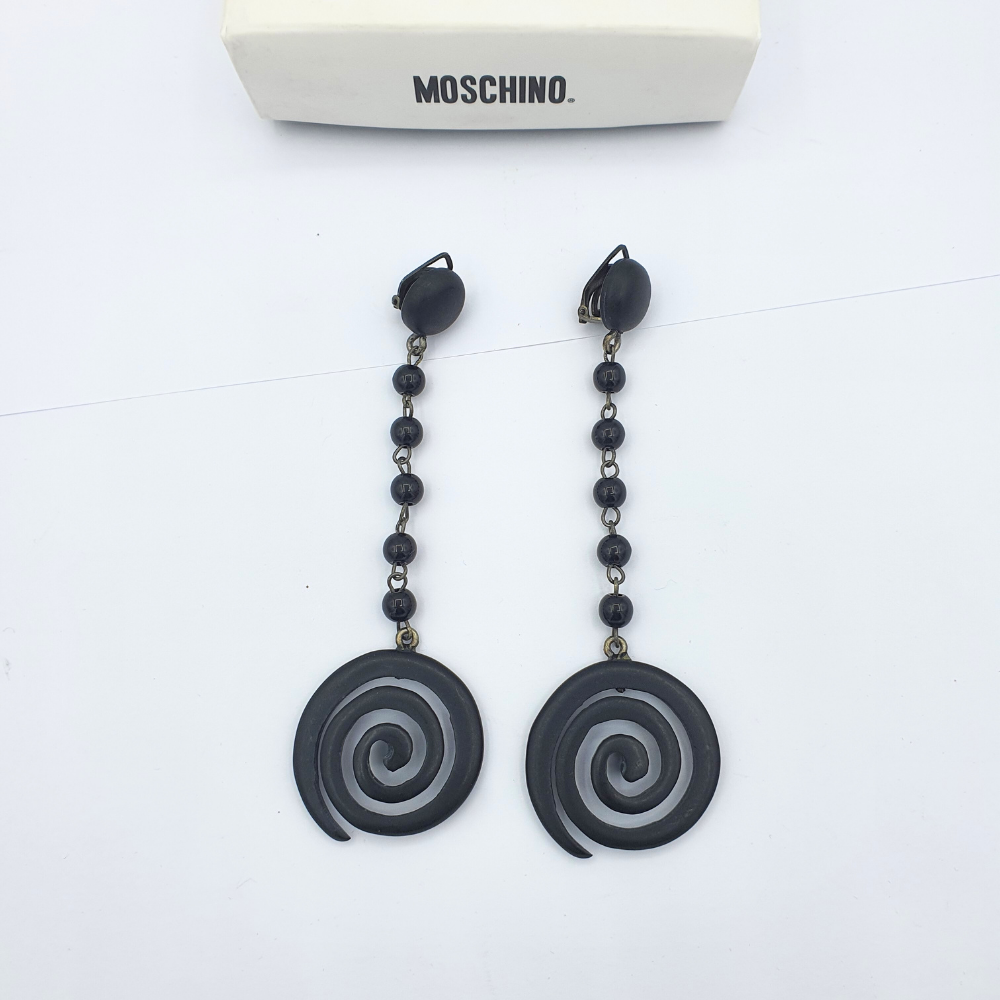 Moschino Vintage Spiral Earrings – view 2