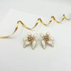 Vintage Oscar de la Renta XL Flower Earrings