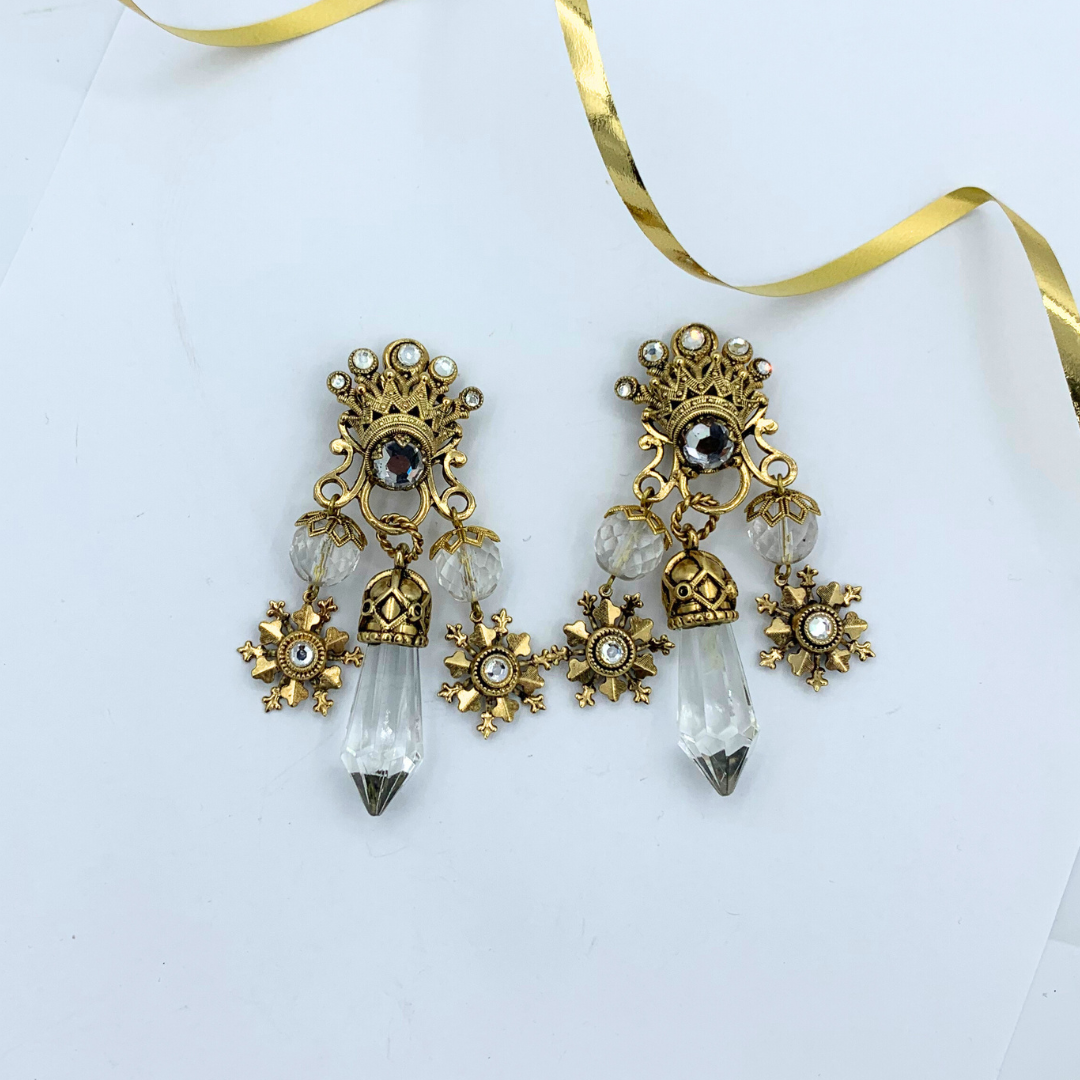 Vintage Zoe Coste Royal Baroque Earrings – view 3
