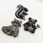 Vintage XL Moans Couture Crystal Panda Brooch – view 5