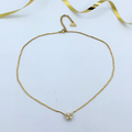 Vintage Christian Dior Small Pendant Crystal Necklace with Faux Pearls