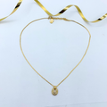 Vintage Christian Dior Small Pendant Crystal Necklace