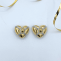 Givenchy Heart Clip Earrings