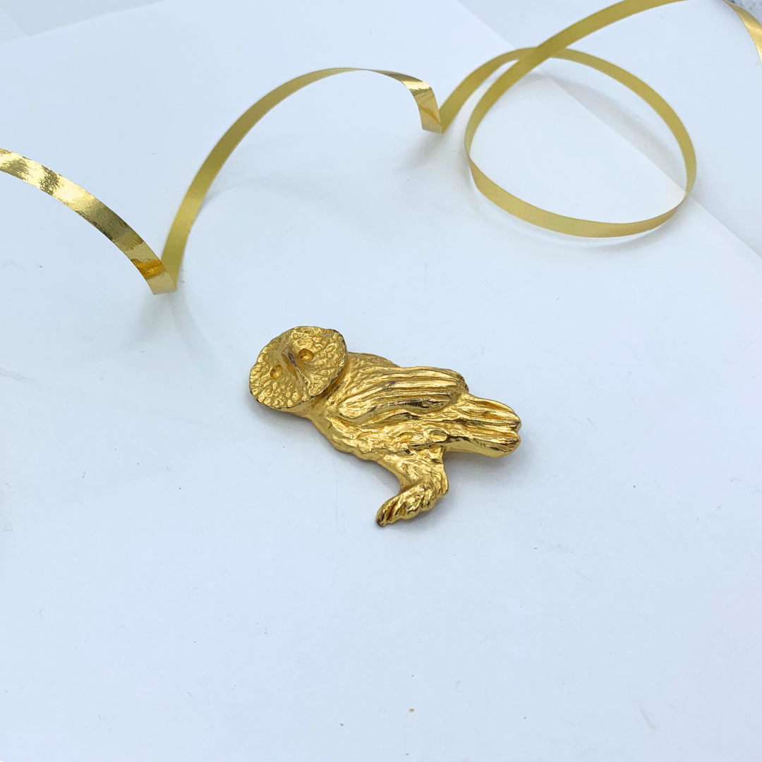 Vintage Celine Owl Brooch – view 2