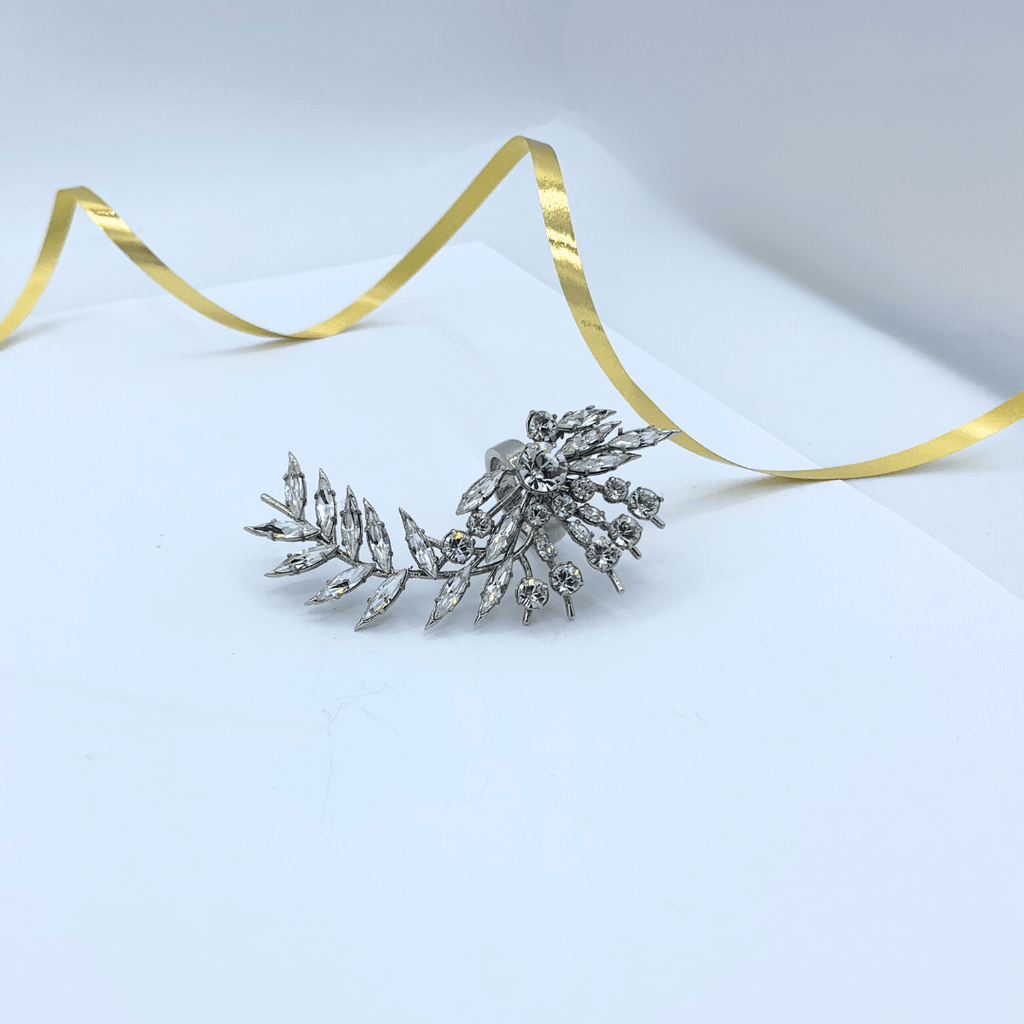 Vintage Givenchy Asymmetrical Leaf Texture Ring