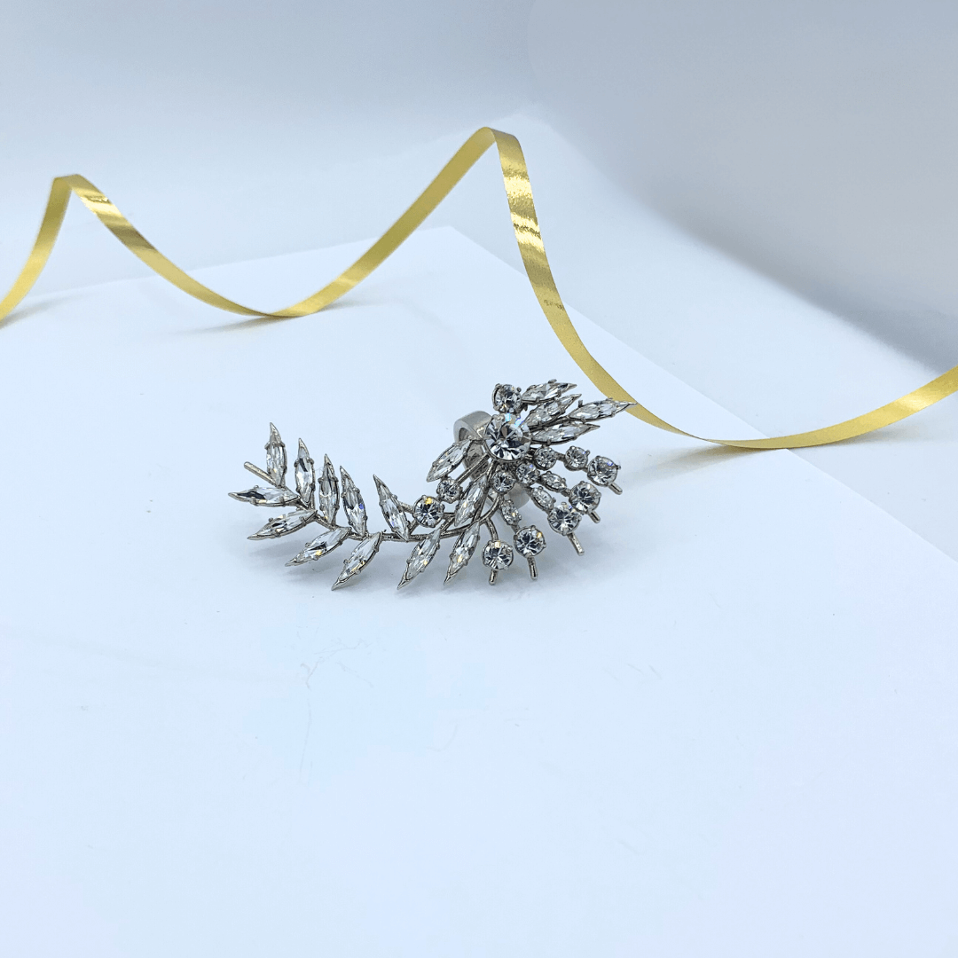 Vintage Givenchy Asymmetrical Leaf Texture Ring