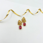 Vintage Oscar de la Renta Pink Crystal Earrings