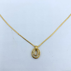 Vintage Christian Dior Small Pendant Crystal Necklace – view 3