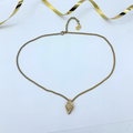 Vintage Christian Dior Small Pendant Crystal Necklace