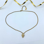 Vintage Christian Dior Small Pendant Crystal Necklace