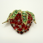 Vintage Moans Couture Strawberry Statement Brooch – view 2