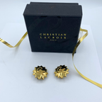 Vintage Christian Lacroix Sun-Shaped CL Logo Earrings – view 2