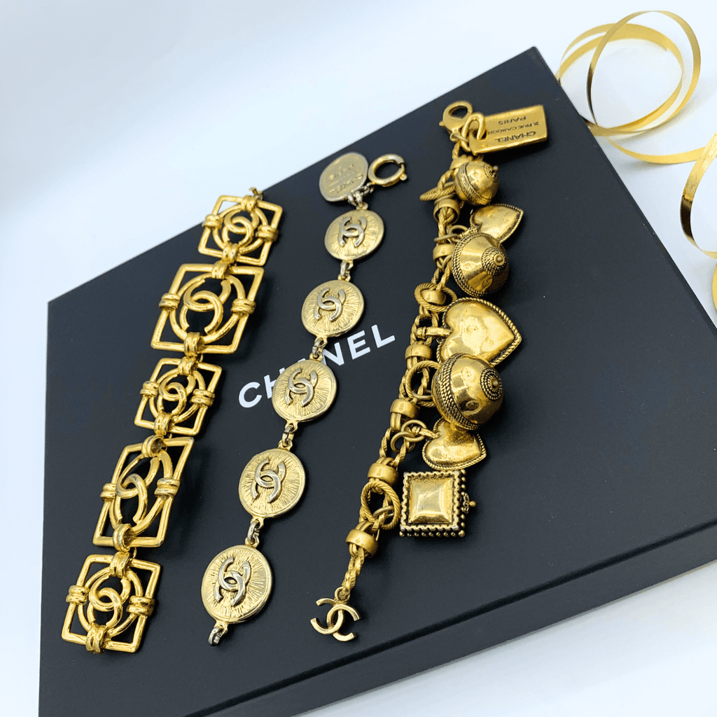Vintage Chanel CC Charm Bracelet – view 4