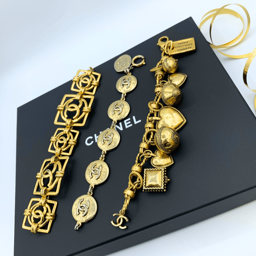 Vintage Chanel CC Charm Bracelet – view 4