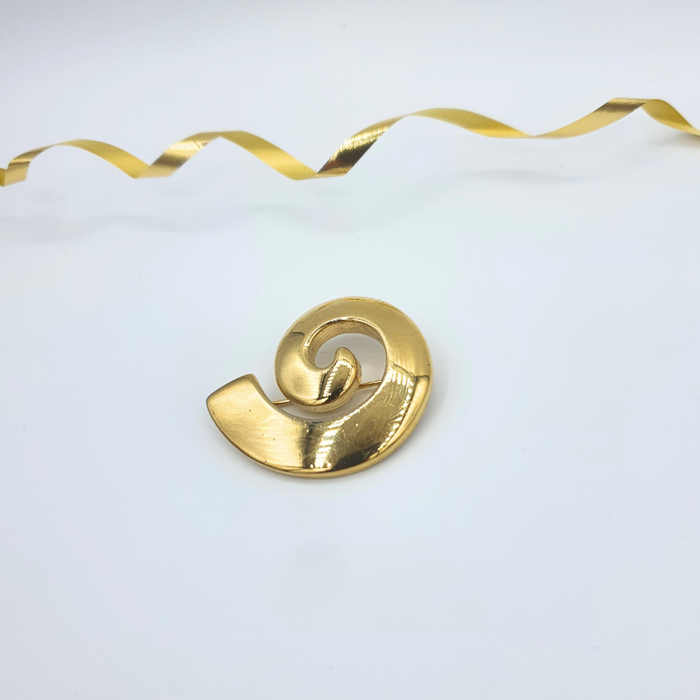Vintage Givenchy – Abstract Spiral Brooch, circa 1980s–1990s – view 2
