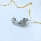 Vintage Givenchy Asymmetrical Leaf Texture Ring – view 2