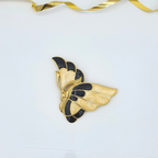 Vintage Trifari – Butterfly Brooch with Enamel – view 2