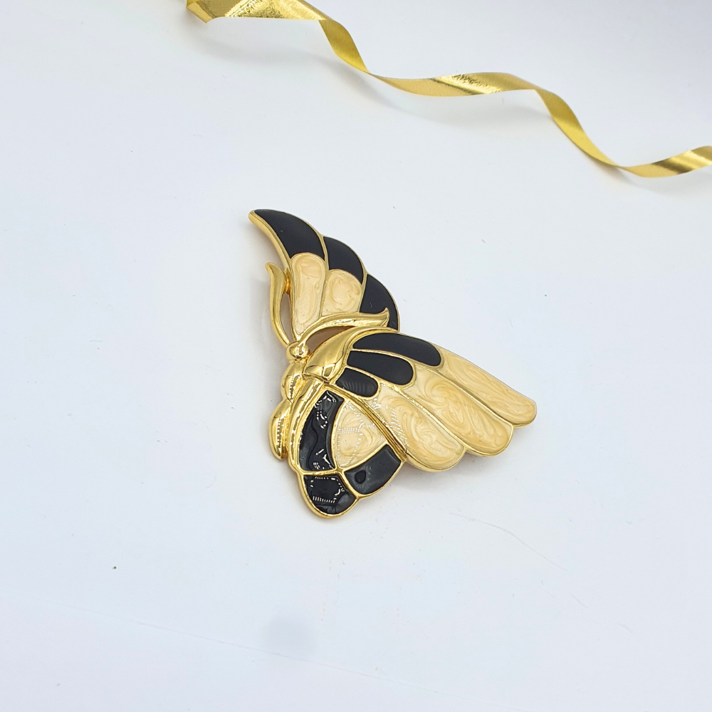 Vintage Trifari – Butterfly Brooch with Enamel