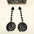 Moschino – Vintage Spiral Statement Earrings