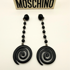 Moschino – Vintage Spiral Statement Earrings