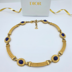 Vintage Christian Dior Oval Medallions Necklace – view 3