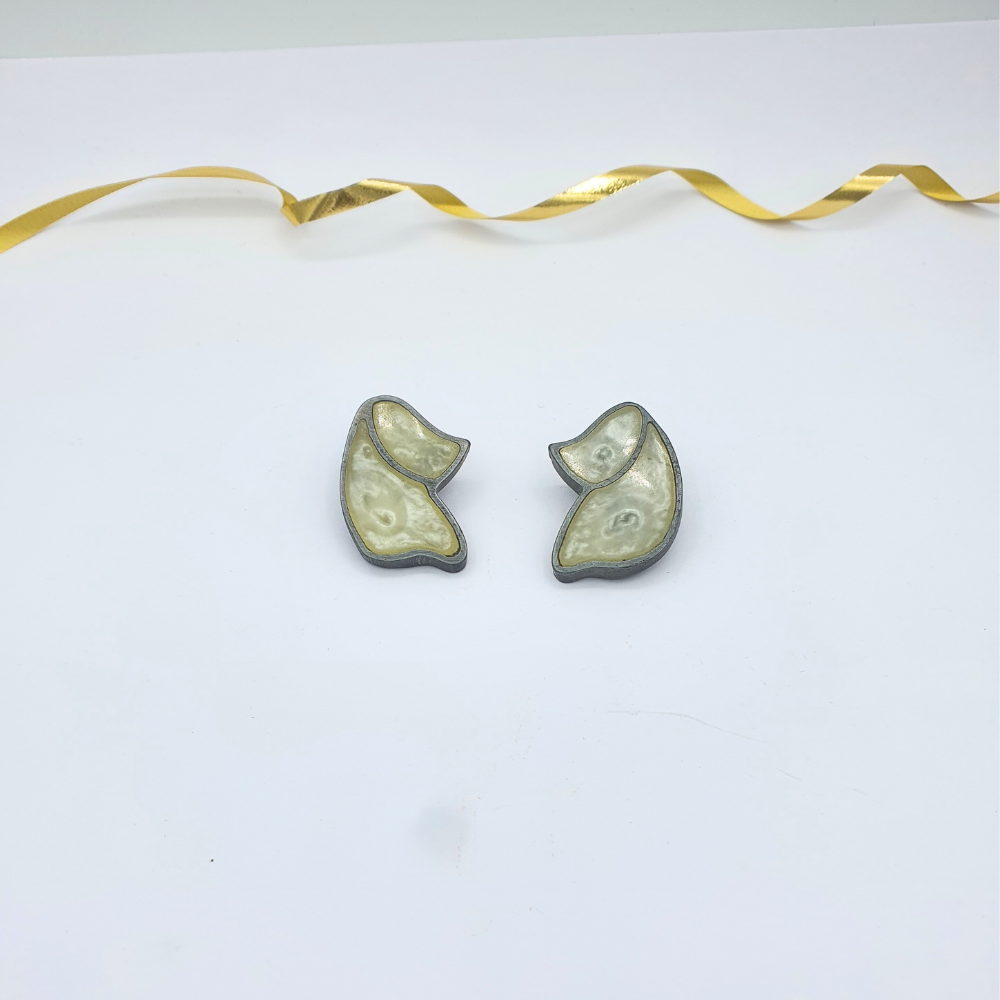 Giorgio Armani Vintage Earrings – Abstract Sculptural Design