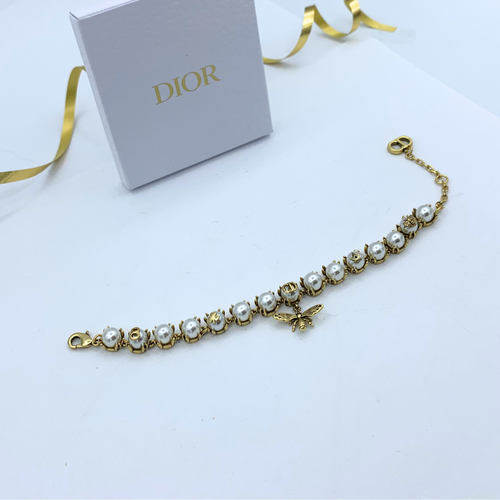 Vintage Christian Dior Faux Pearls Bracelet – view 2