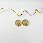 Vintage Pierre Balmain Round Clip Earrings