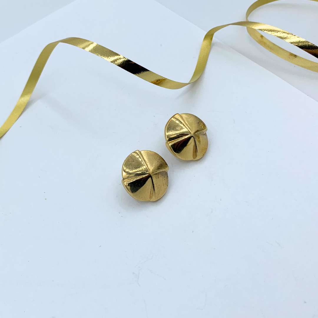 Vintage Givenchy Geometric Clip Earrings