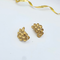 Vintage Trifari – Sculptural Leaf Cluster Earrings