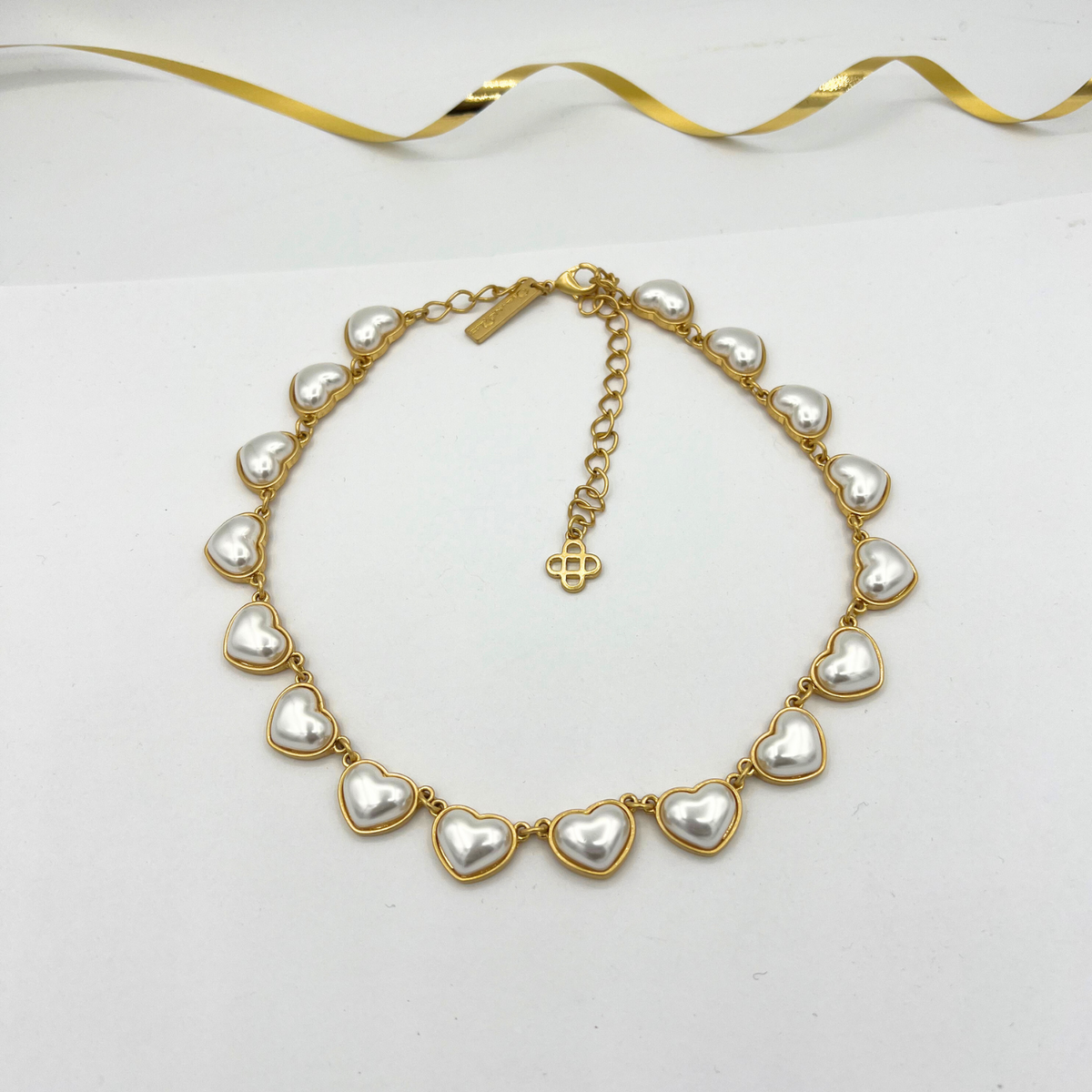 Vintage Oscar de la Renta Hearts Necklace