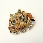 Vintage Moans Couture Crystal Tiger Brooch – view 4